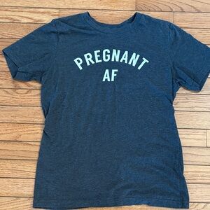 Bella Canvas Dark Gray 'Pregnant AF' Short Sleeve Tee